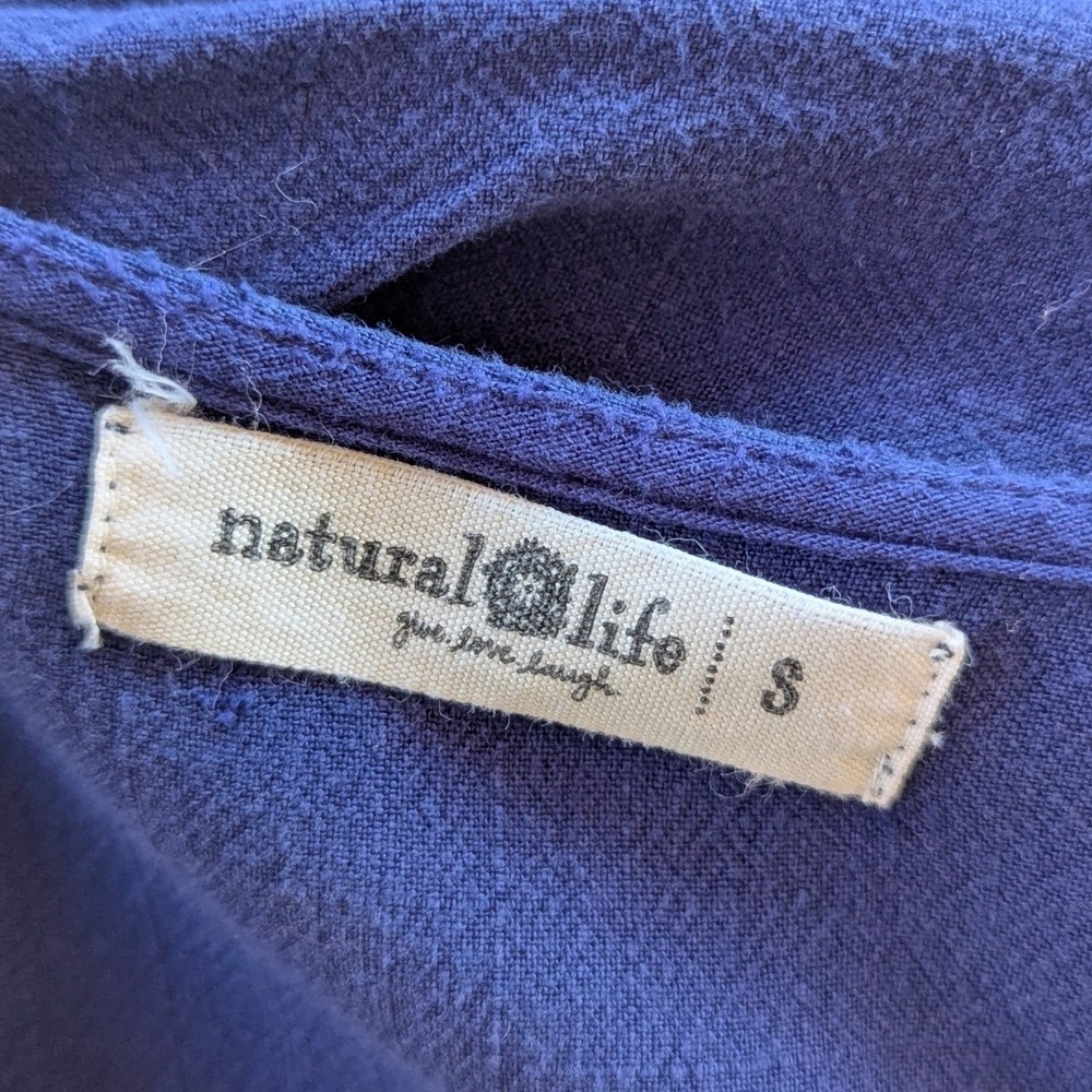 Natural‎ Life Charlotte Tiered Midi Dress Blue Sz S - Picture 5 of 5